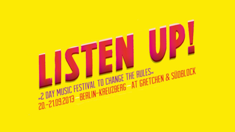 Listen Up! Festivalplakat