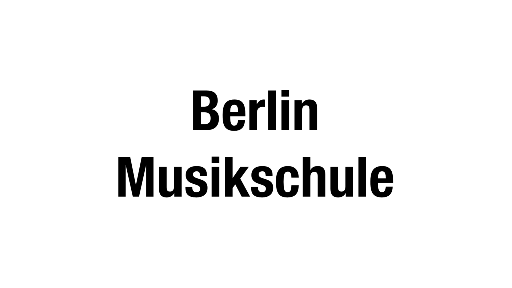 Berlin Musikschule Schriftzug