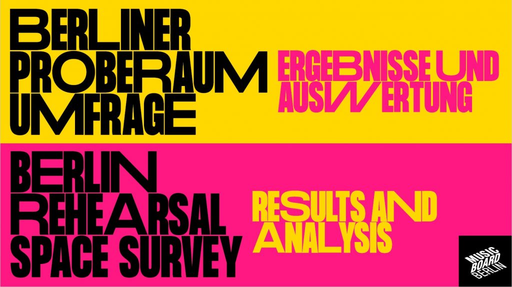Berliner Proberaum Umfrage - Ergebnisse und Auswertung Grafik