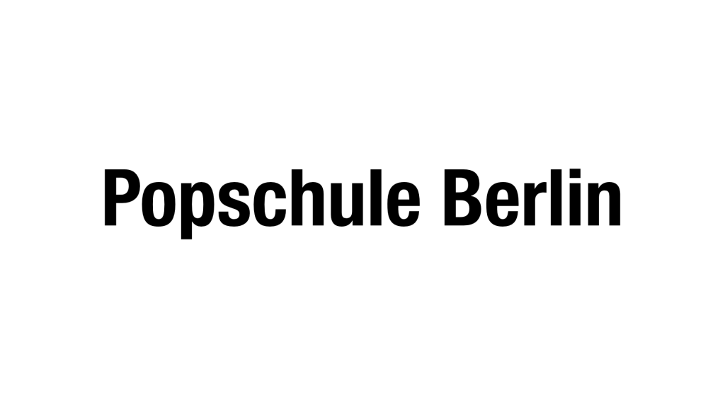 Popschule Berlin Schriftzug