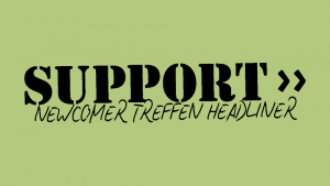SUPPORT Newcomer Treffen Headliner Logo