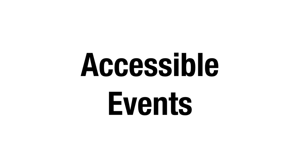 Accessible Events