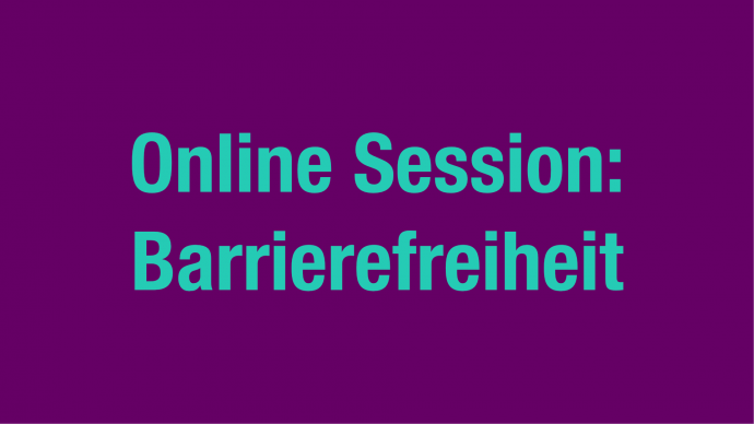 Online Session: Barrierefreie Veranstaltungsplanung & Community-Management